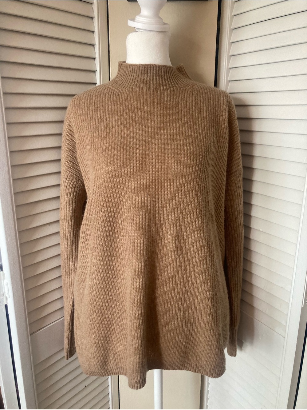 Cult Gaia Mock Neck Oversized Cashmere Blend Sweater XS